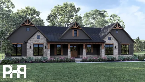 The Vineyard house plan, exterior view 2